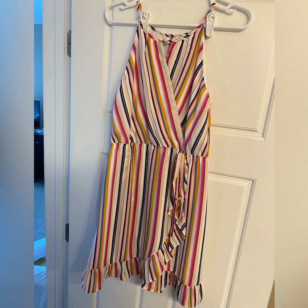 NWT Multi-Color Stripe Mini Dress